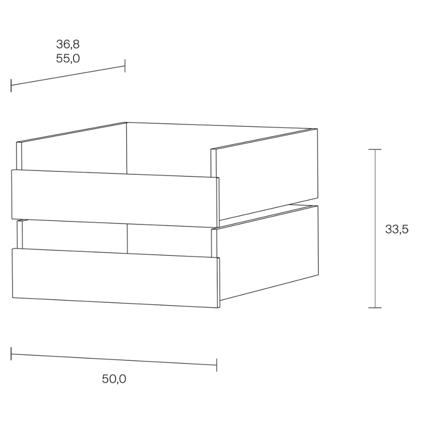 K1 Drawer Unit Dimensions 