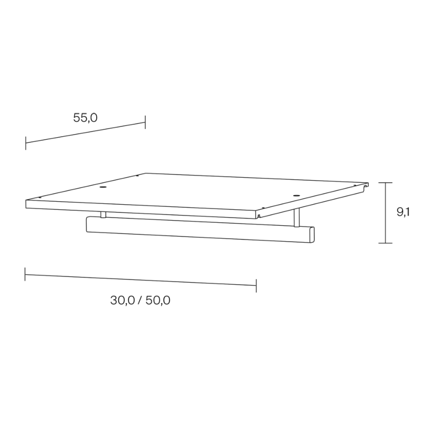 K1 Shelf Board Dimensions 