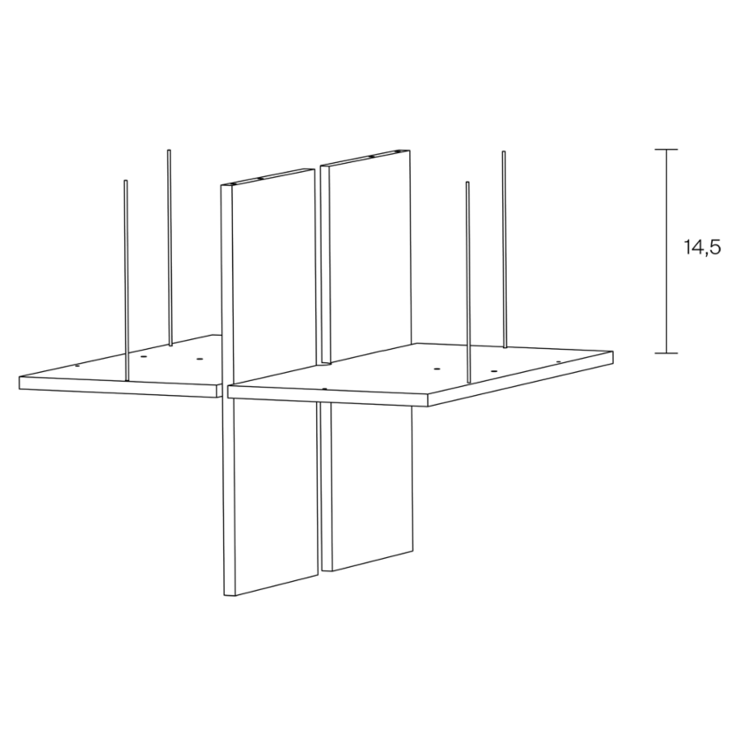 Musikstapler Compartment Extension Dimensions 