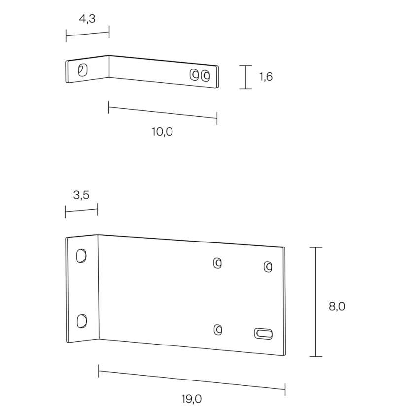 FNP Mounting Bracket Dimensions 