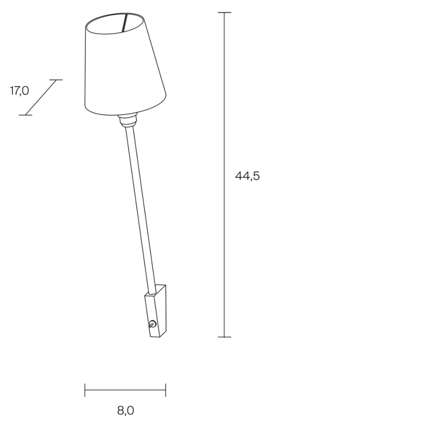 FNP Rosi Lamp Dimensions 
