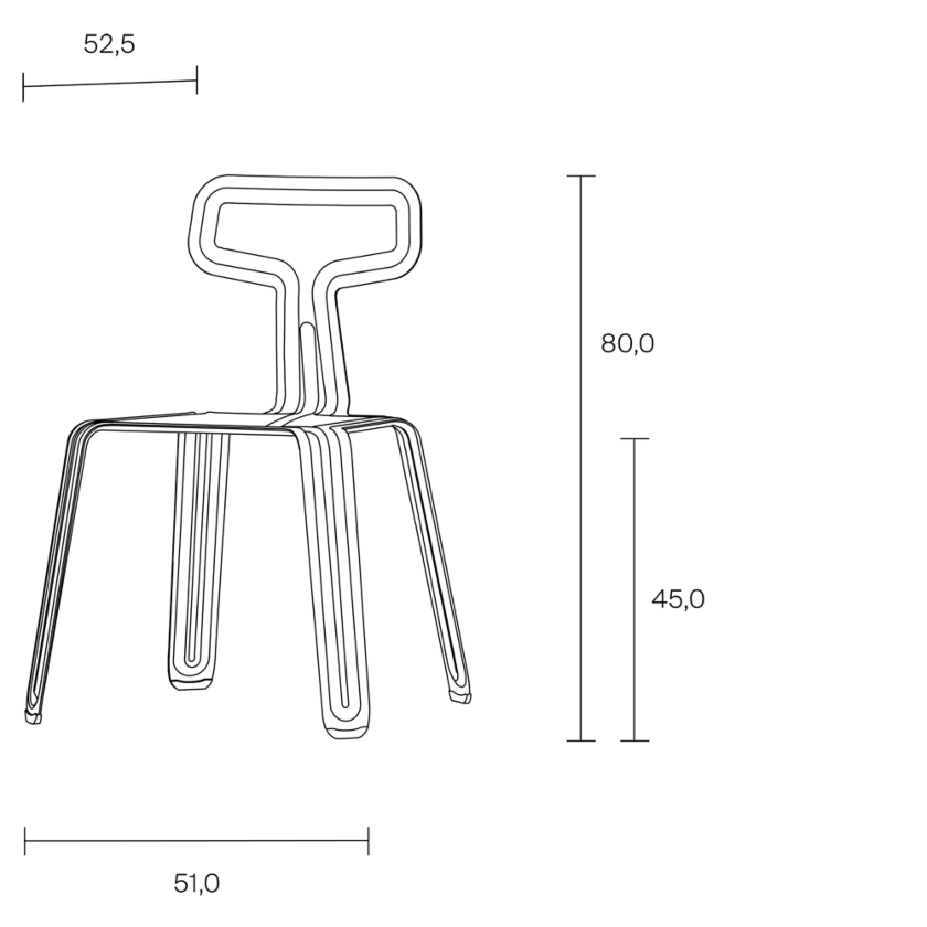 Pressed Chair Dimensions 