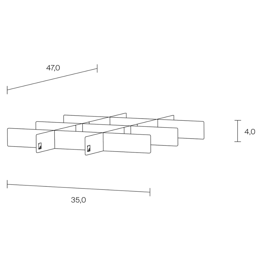 Lader Drawer Separation Dimensions 