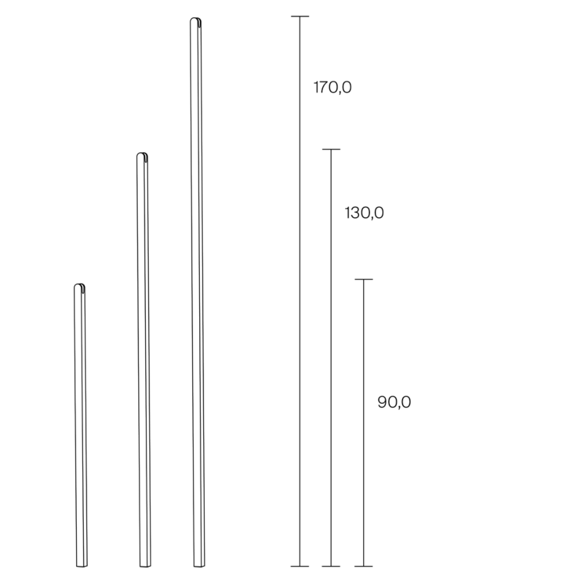 Pin Coat Rods Dimensions 