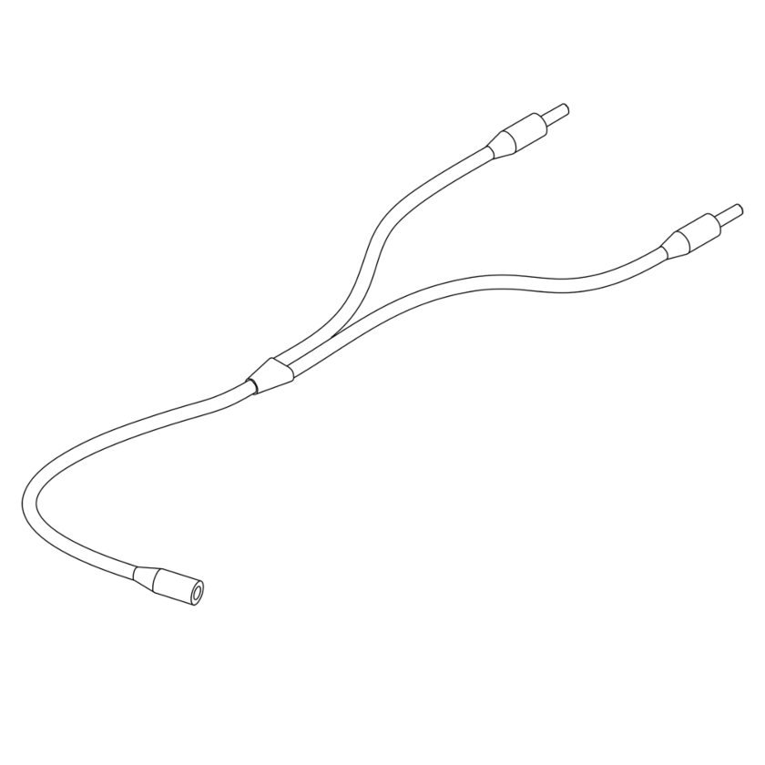 Pin LED Y-power distribution Dimensions 