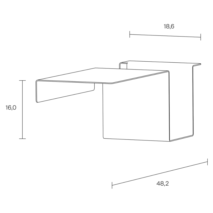 Bed shelf Dimensions 
