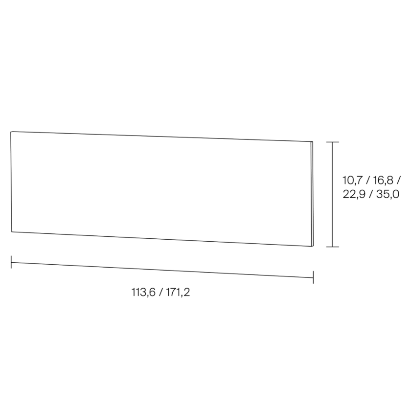 Egal Rear Wall Dimensions 